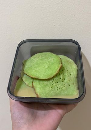 Foto resep Serabi pandan kuah kinca