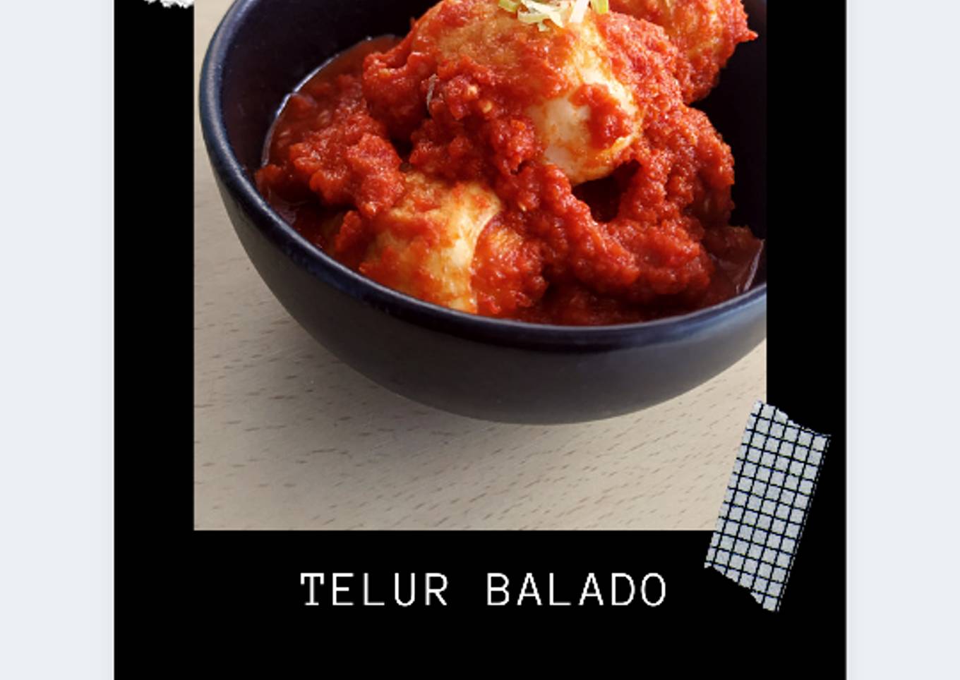 Telur Balado (tidak terlalu pedas)