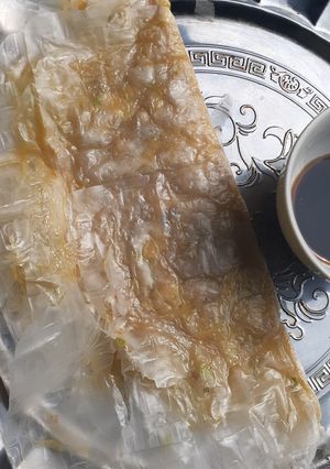 Hình của món Bánh tráng nướng.