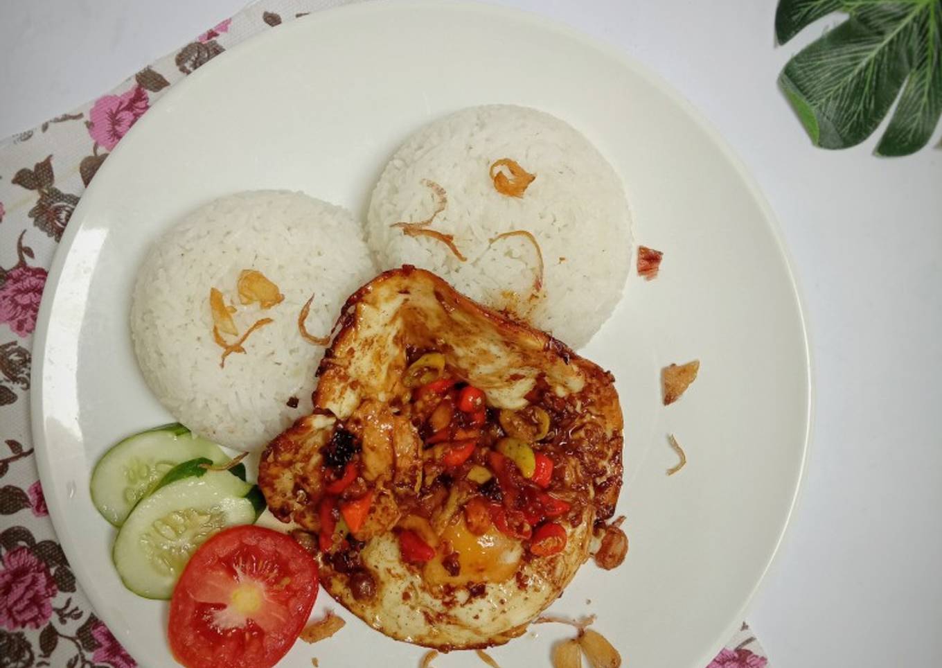 Nasi Telur Ceplok Pontianak