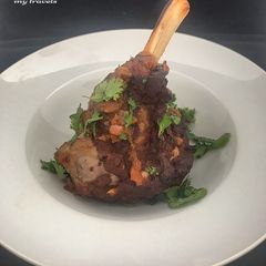 A picture of Indian Lamb Shanks.