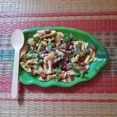 A picture of Besan Papri Chat.