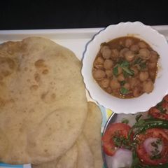 Chhole bhature A picture of Chhole bhature.