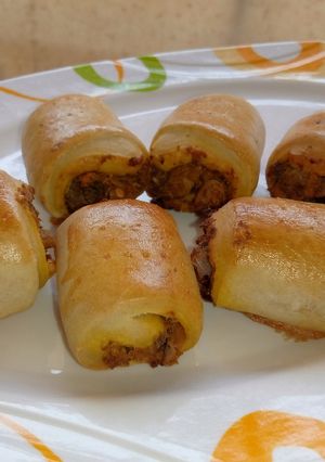 A picture of #cookpad challenge fish roll.