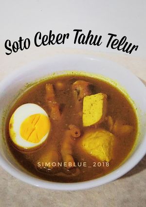 Foto resep Soto Ceker Tahu Telur Ketofy #SeninSemangat