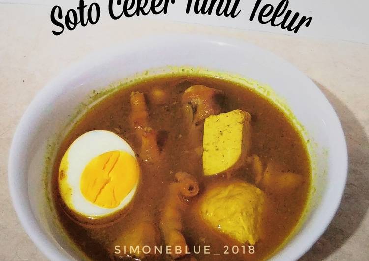 Soto Ceker Tahu Telur Ketofy #SeninSemangat