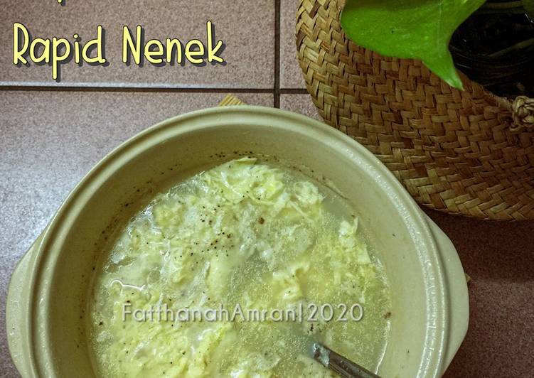 Sup Telur Rapid Nenek, Rahsia Resepi Sedap