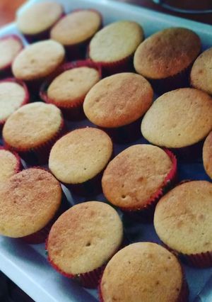 Vanilla cupcake ainihin hoton girkin