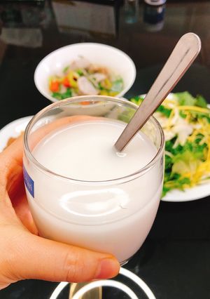 Hình của món Nước bột sắn pha quất.