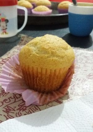 Una foto de Muffins de vainilla tipo Starbucks súper esponjosos