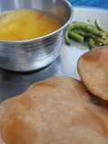 Arbi ki kachoriya with aloo sabji 😋