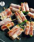 Thịt hun khói cuộn măng tây truyền thống