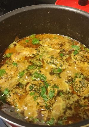 A picture of Chicken curry.