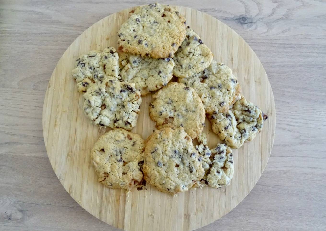 Cookies chocolat - noisette - caramel