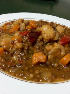 Una foto de Lentejas estofadas con verduras