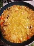Risotto light frutti di mare e zucca