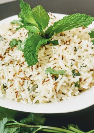 A picture of Jeera Rice.