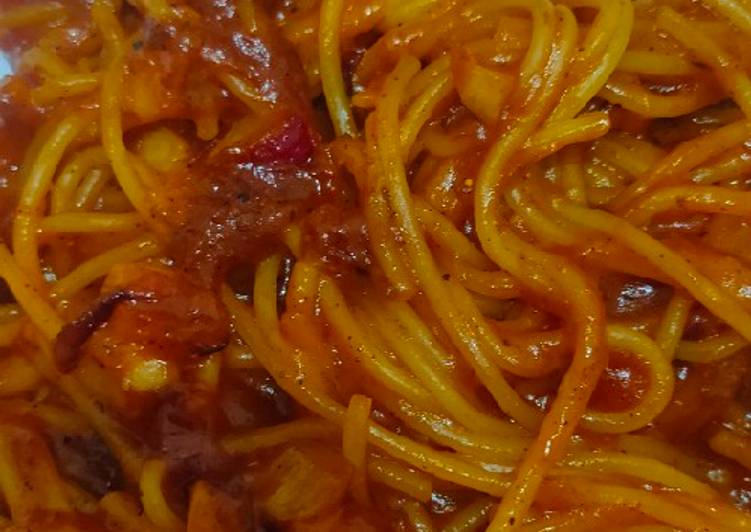 Resep Spaghetti / Makaroona (pasta) Arabian Bikin Ngiler