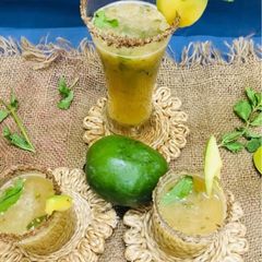A picture of Aam panna shots.