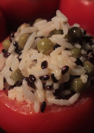 Una foto de Tomates rellenos con arroz