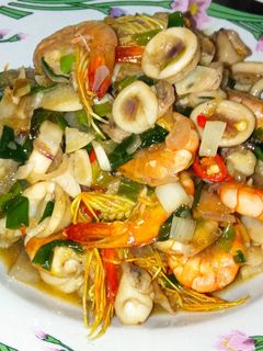 Foto resep Tumis Udang dan Cumi-Cumi Saus Tiram