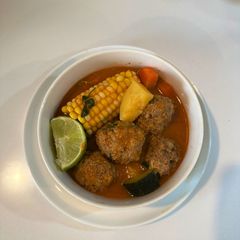 A picture of Albondigas Soup (Mexican Meatball Soup).