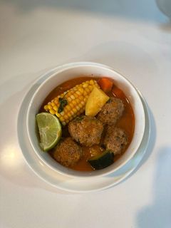 A picture of Albondigas Soup (Mexican Meatball Soup).