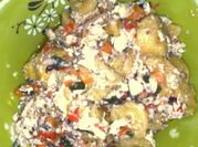 A picture of boiled plantain and egg