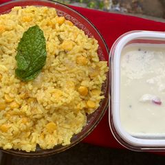A picture of Punjabi Chana dhal Kichidi.