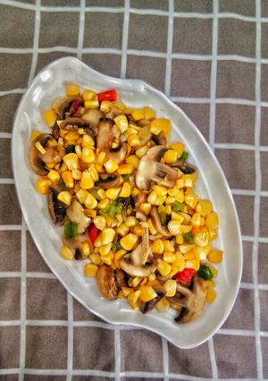 Foto resep Tumis jagung jamur champignon