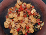 Sambal gami cumi asin tahu susu