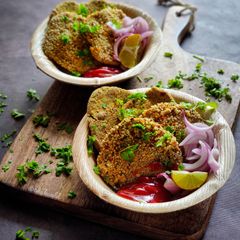 A picture of Chickpeas nuggets.