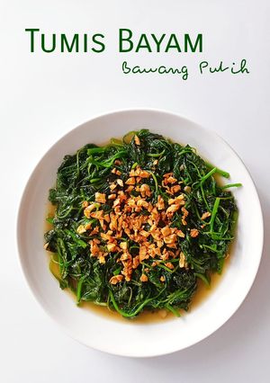 Foto resep Tumis Bayam Bawang Putih