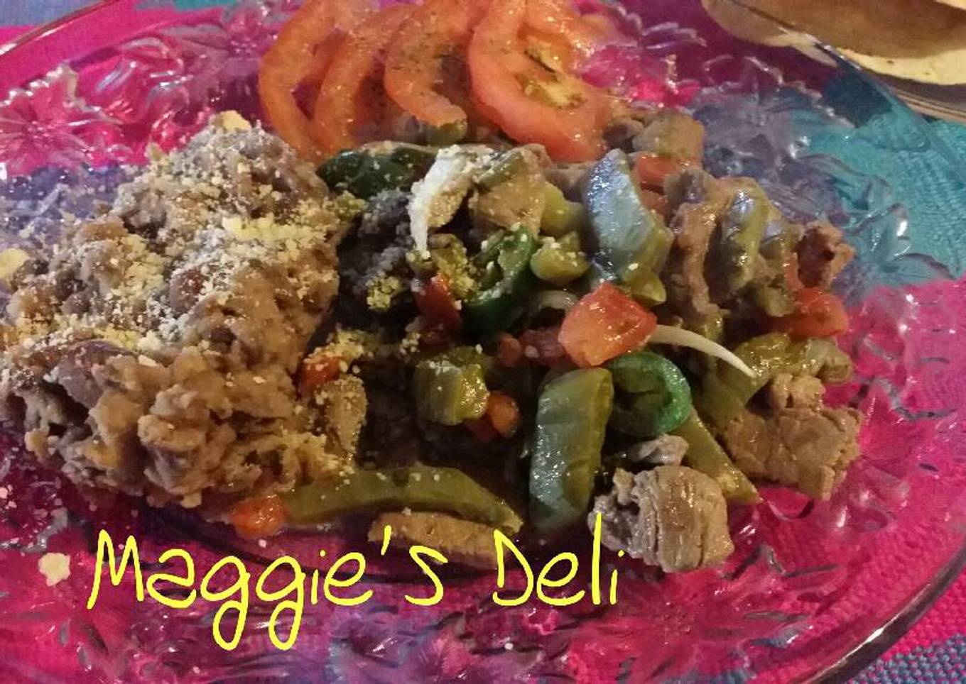 Bistec ranchero con nopales