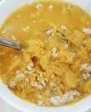 Canh bí đỏ thịt bằm