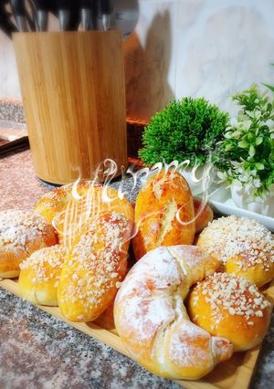 صورة لوصفة خبز بالحليب 🥐🥨 هش وقطني محشي بالشوكولا 🍫😋