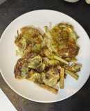 Grilled artichokes