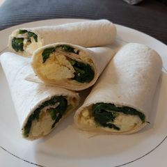 A picture of Spinach, Egg & Cheese Wrap 🌯.