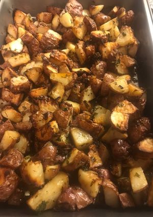 A picture of Herbed Oven Potatoes.