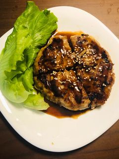 蒜味豬肉漢堡排 的食譜成品照片