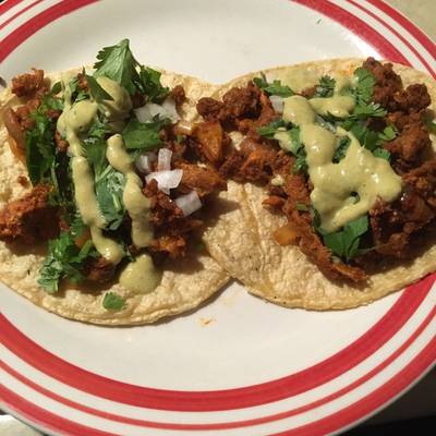 Tacos al pastor de soya Receta de Estrella Dominik- Cookpad