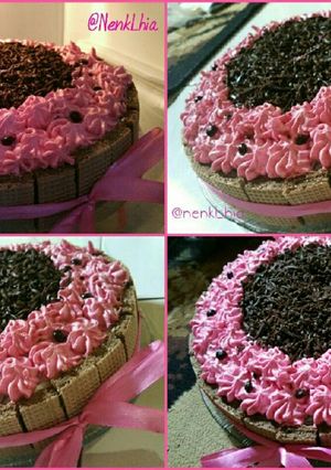 Foto resep Blackforest pink