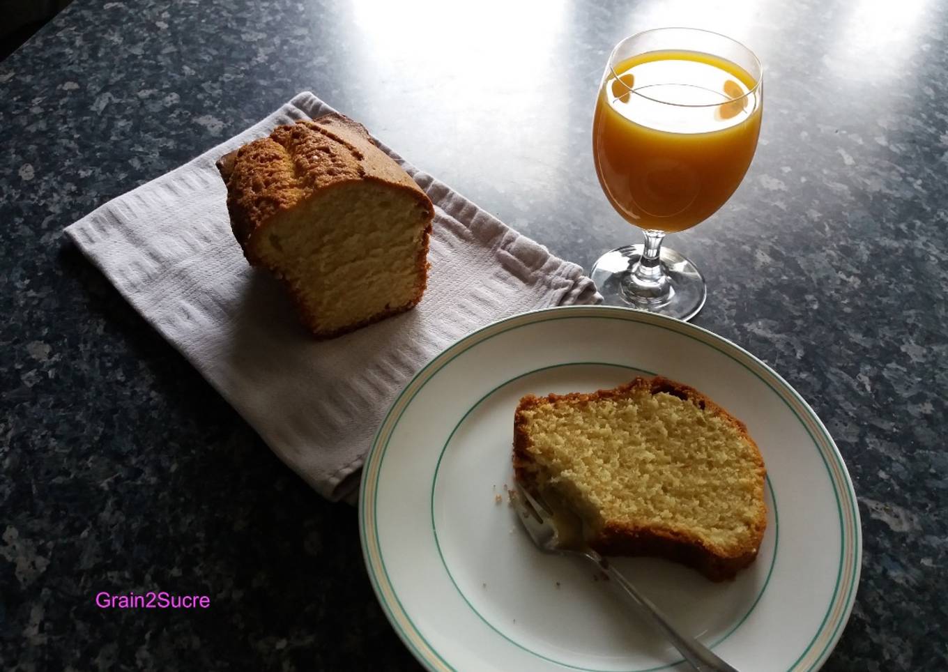 Cake à la crème fraîche