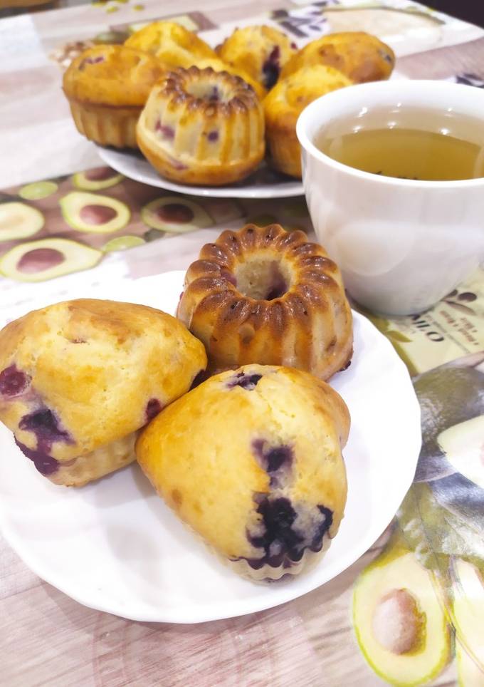 Творожні кекси з ягодами 😋
