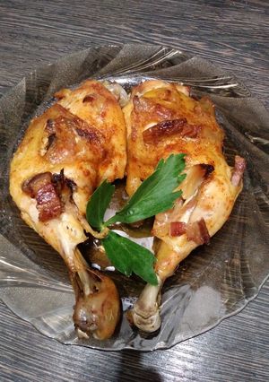 Sült csirke kicsit másként recept fotója