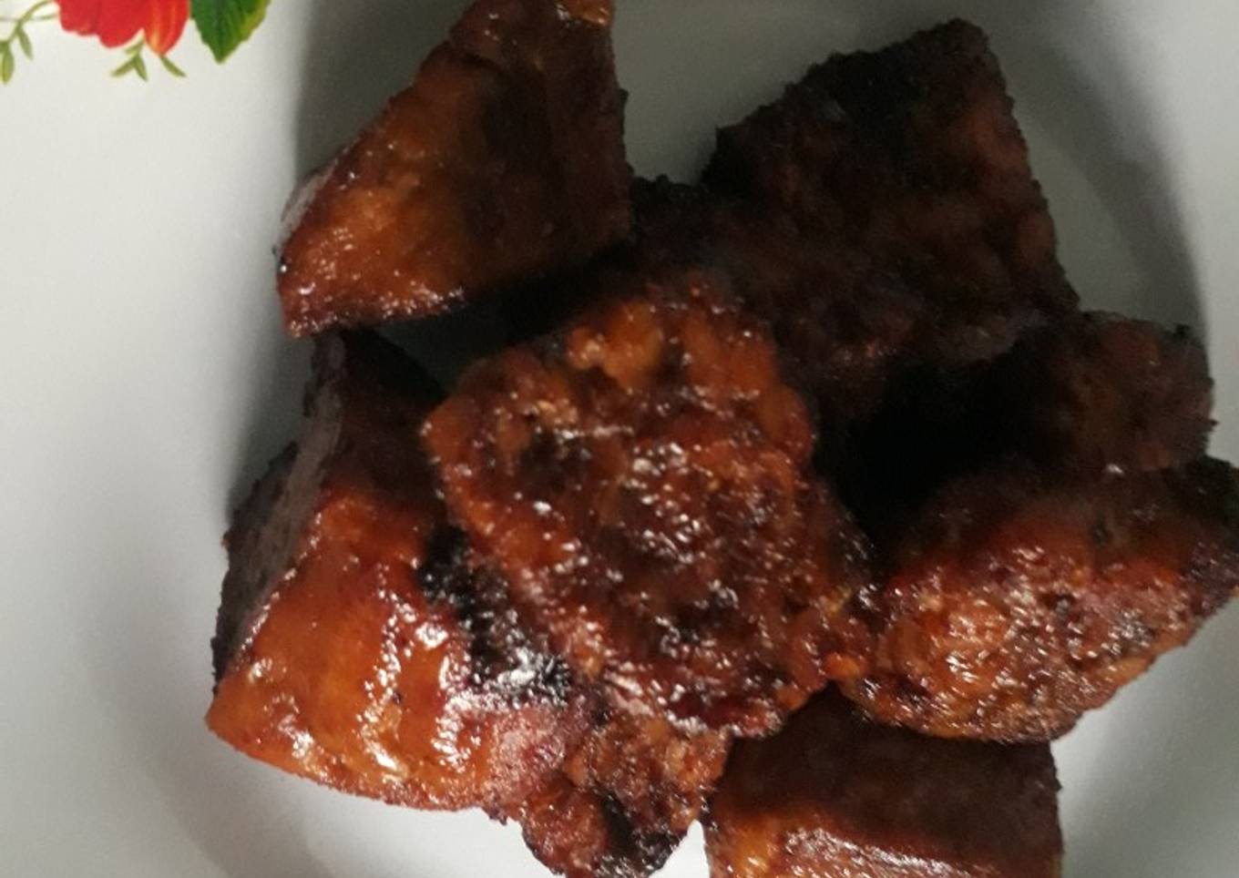 Tahu tempe bacem jahe