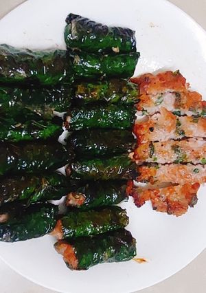 Hình của món Chả lá lốt.
