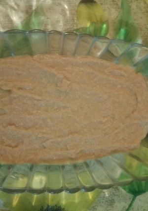 Une photo de Houmous au sauce caramel