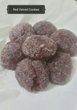 Foto resep 58.Red Velvet crincle cookies ekonomis