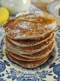 Pancakes agli albumi e farina di avena
